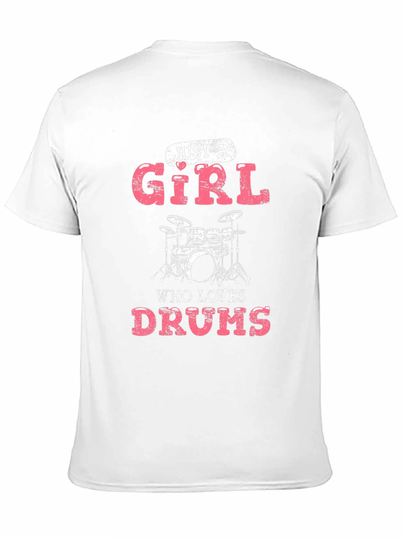 Just A Girl Who Loves Drums Graphic T-Shirt