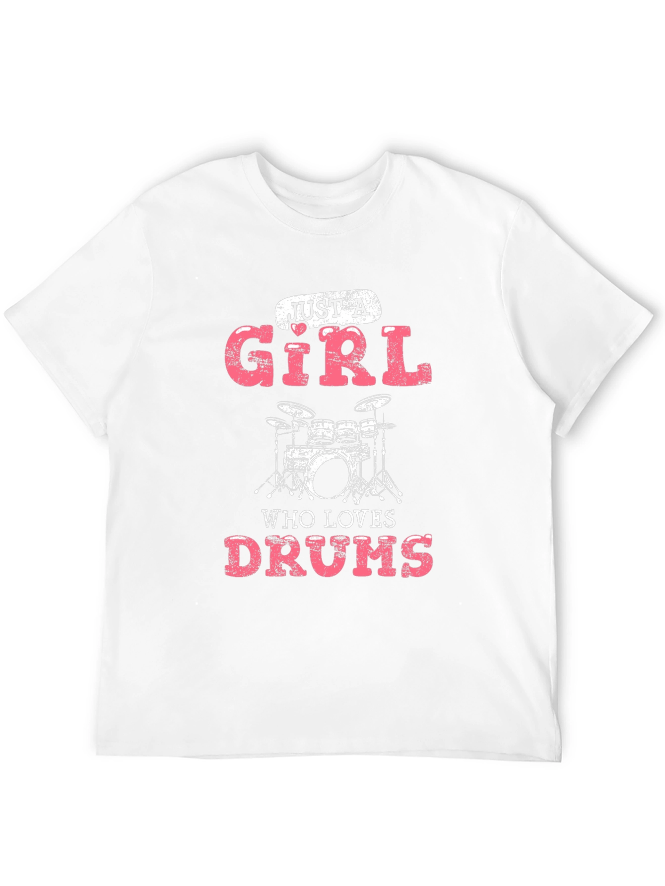 Just A Girl Who Loves Drums Graphic T-Shirt