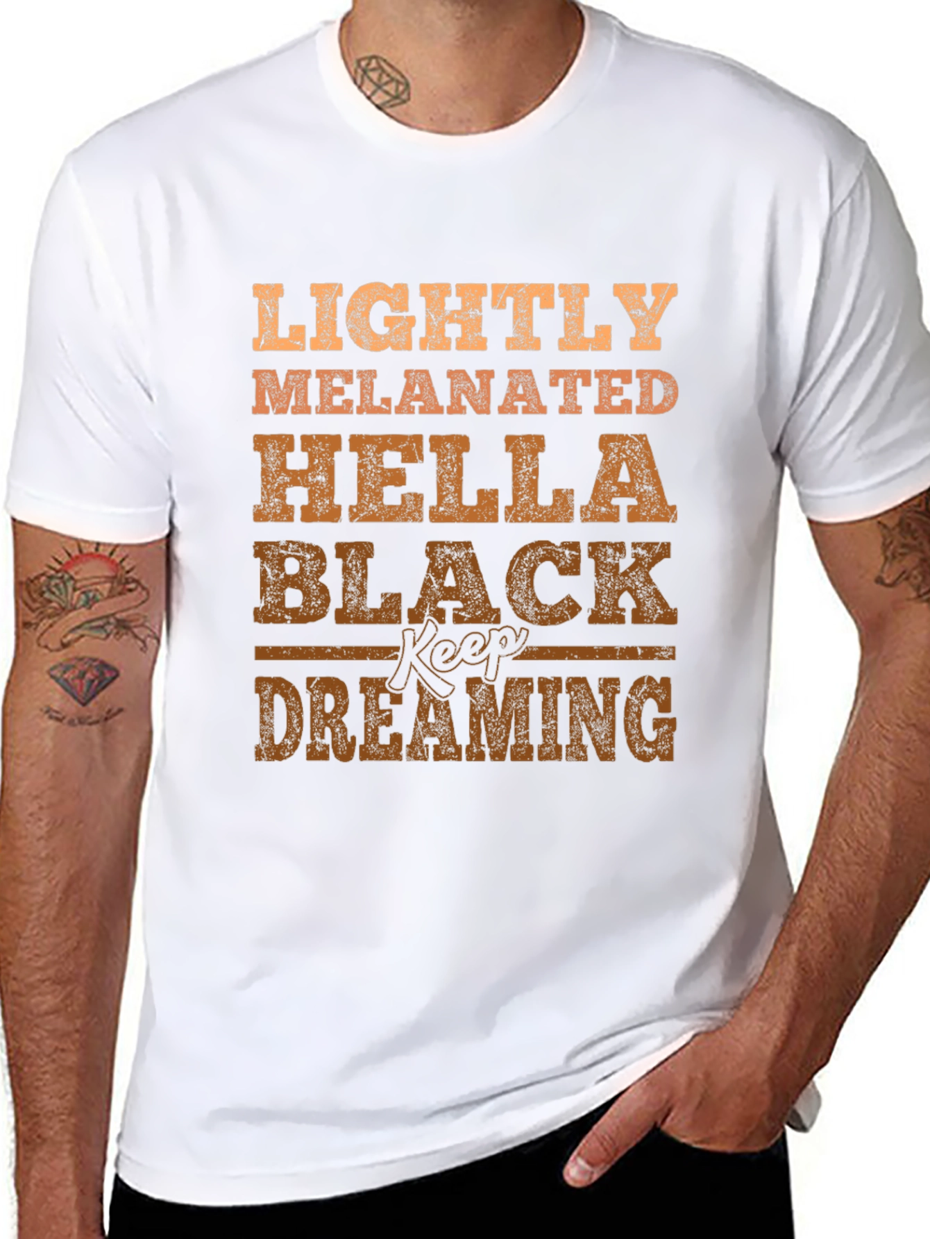 Lightly Melanated Black Keep Dreaming T-Shirt