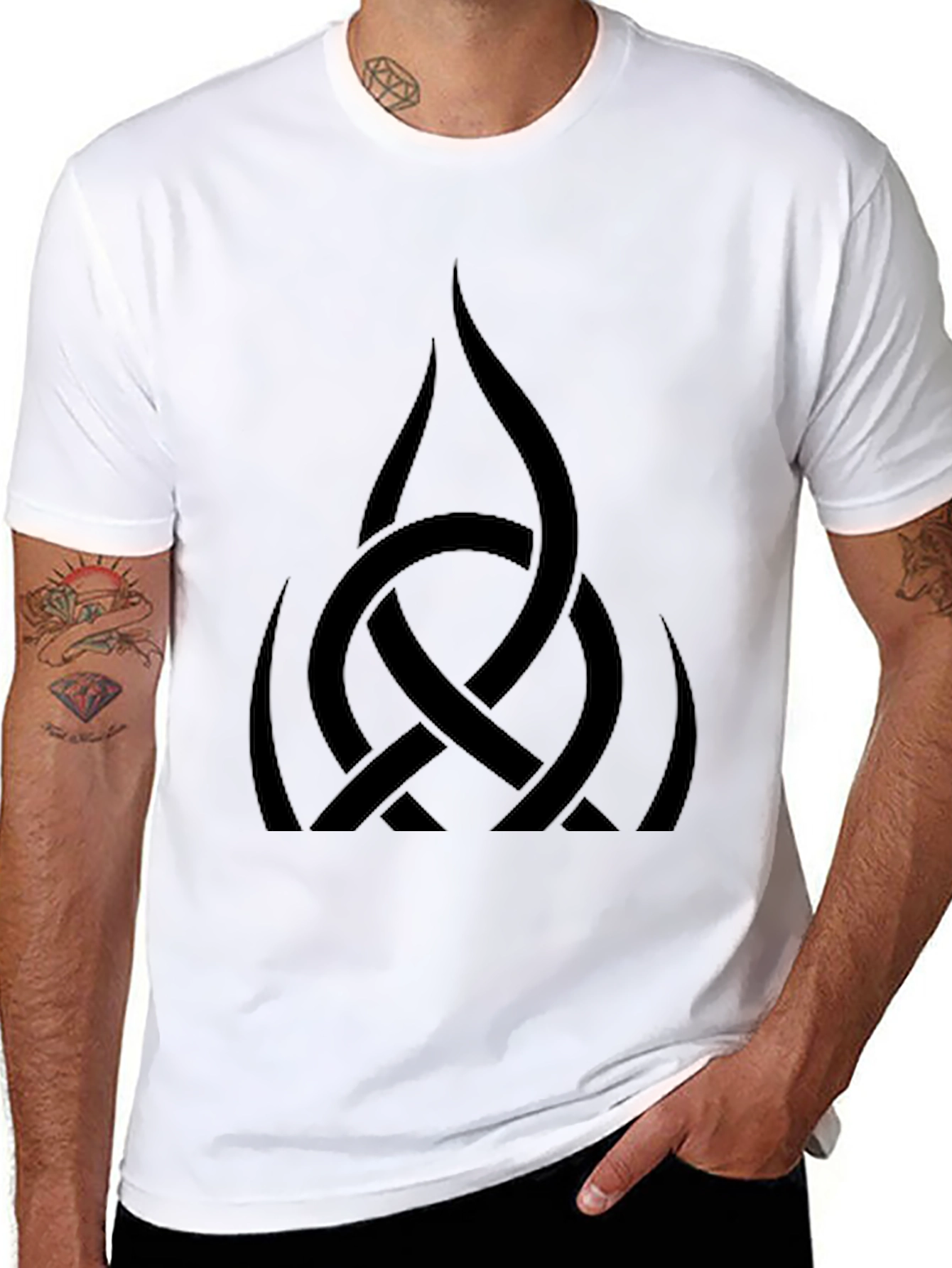 Celtic Knot Graphic T-Shirt - Mens Black Tee