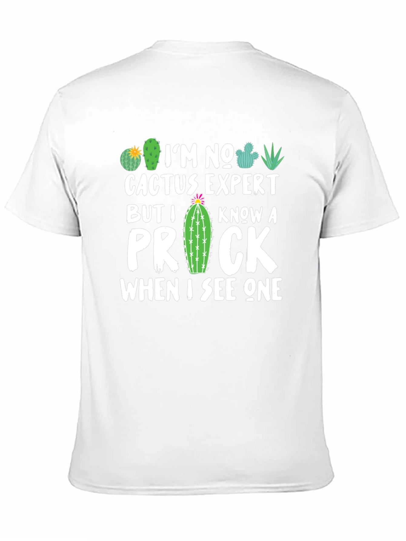 Funny Cactus Expert Graphic T-Shirt
