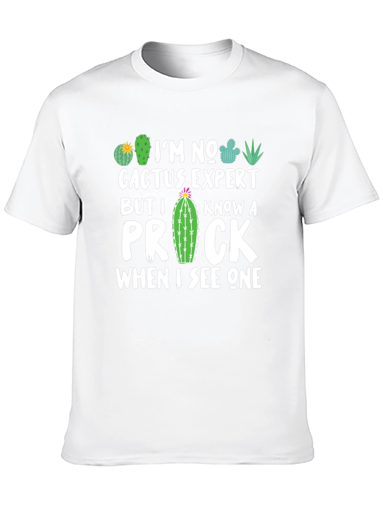 Funny Cactus Expert Graphic T-Shirt