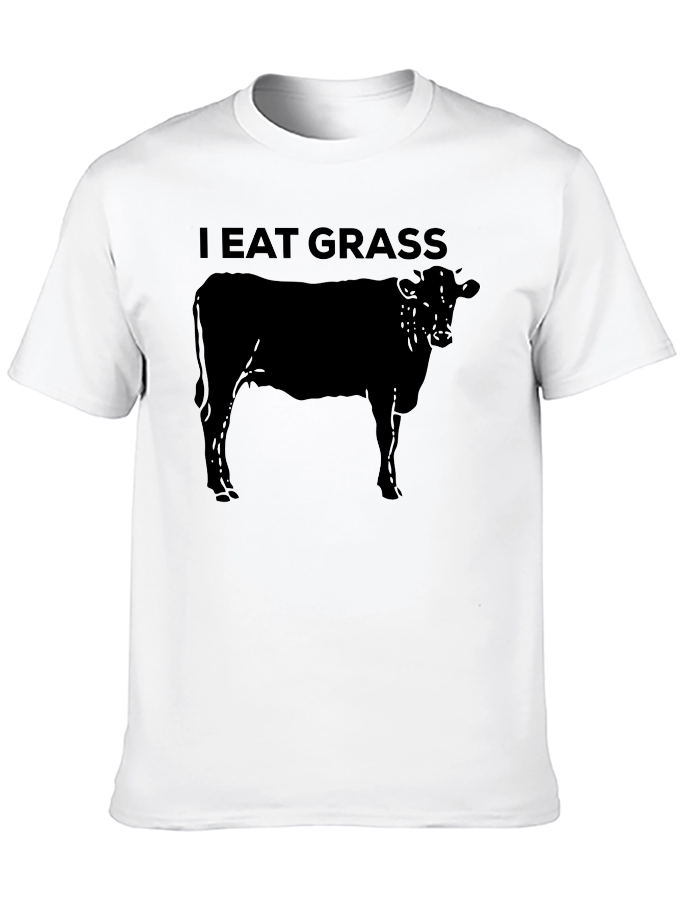 I Eat Grass Graphic T-Shirt - Cow Design