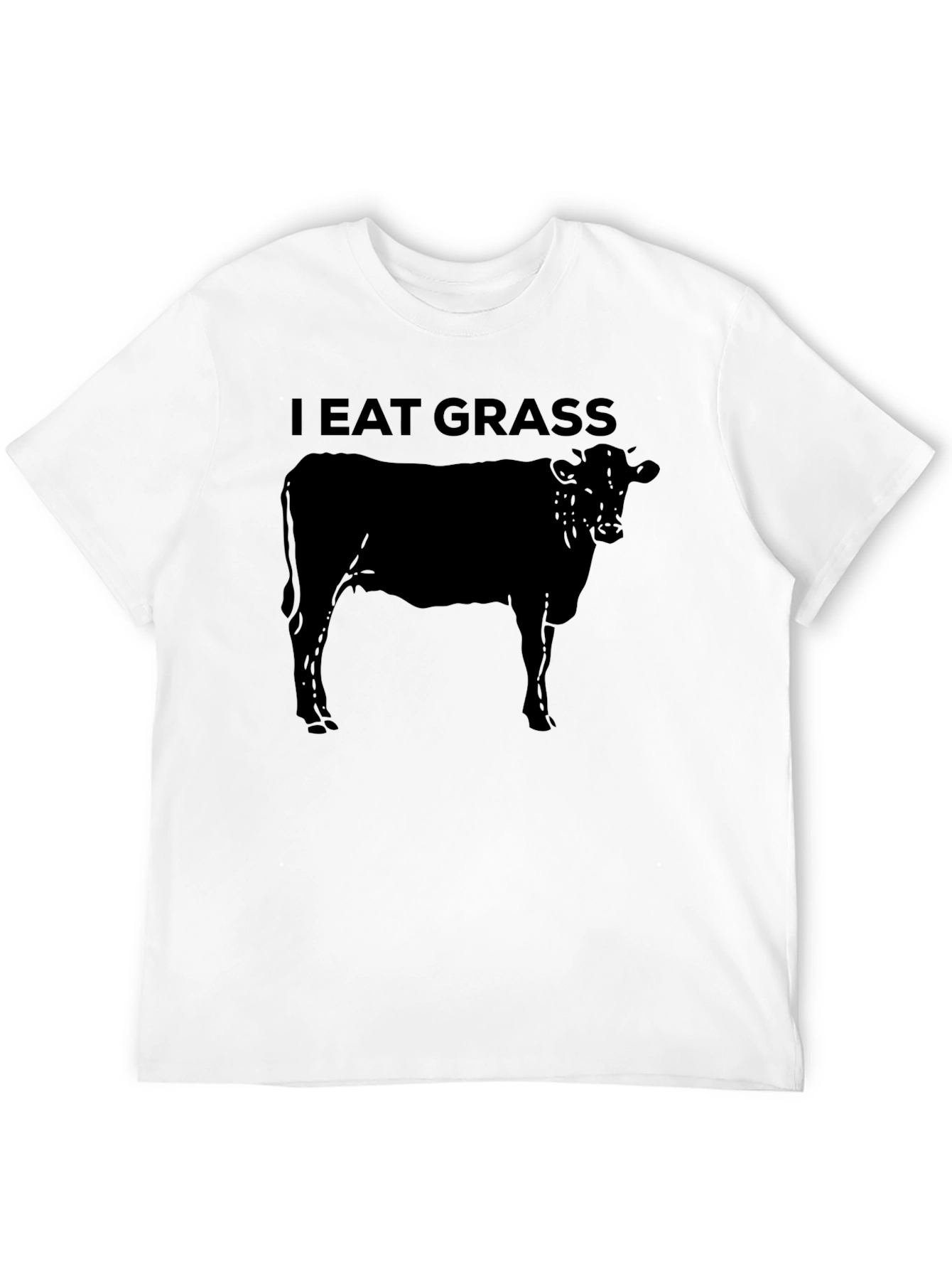 I Eat Grass Graphic T-Shirt - Cow Design