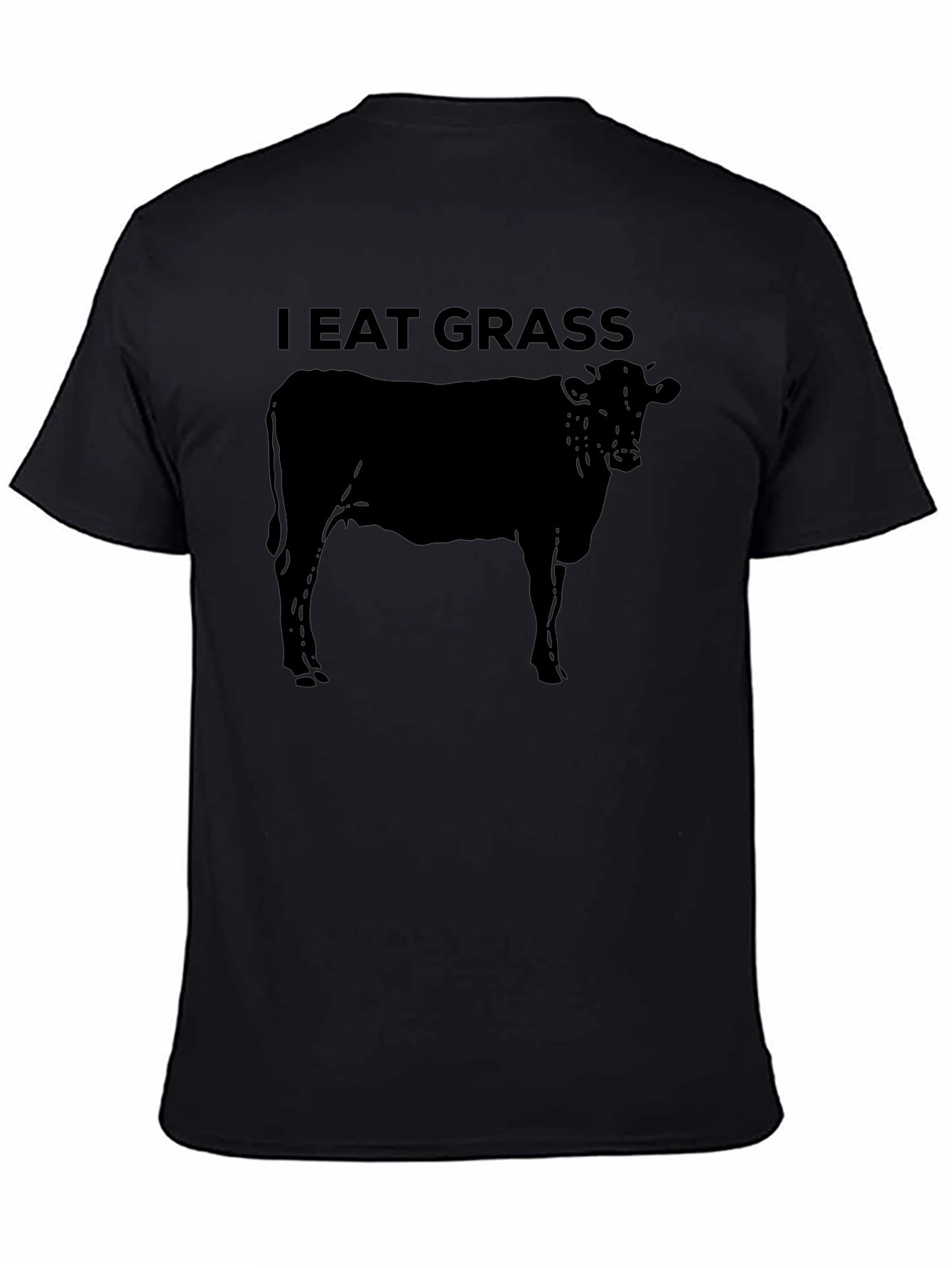 I Eat Grass Graphic T-Shirt - Cow Design