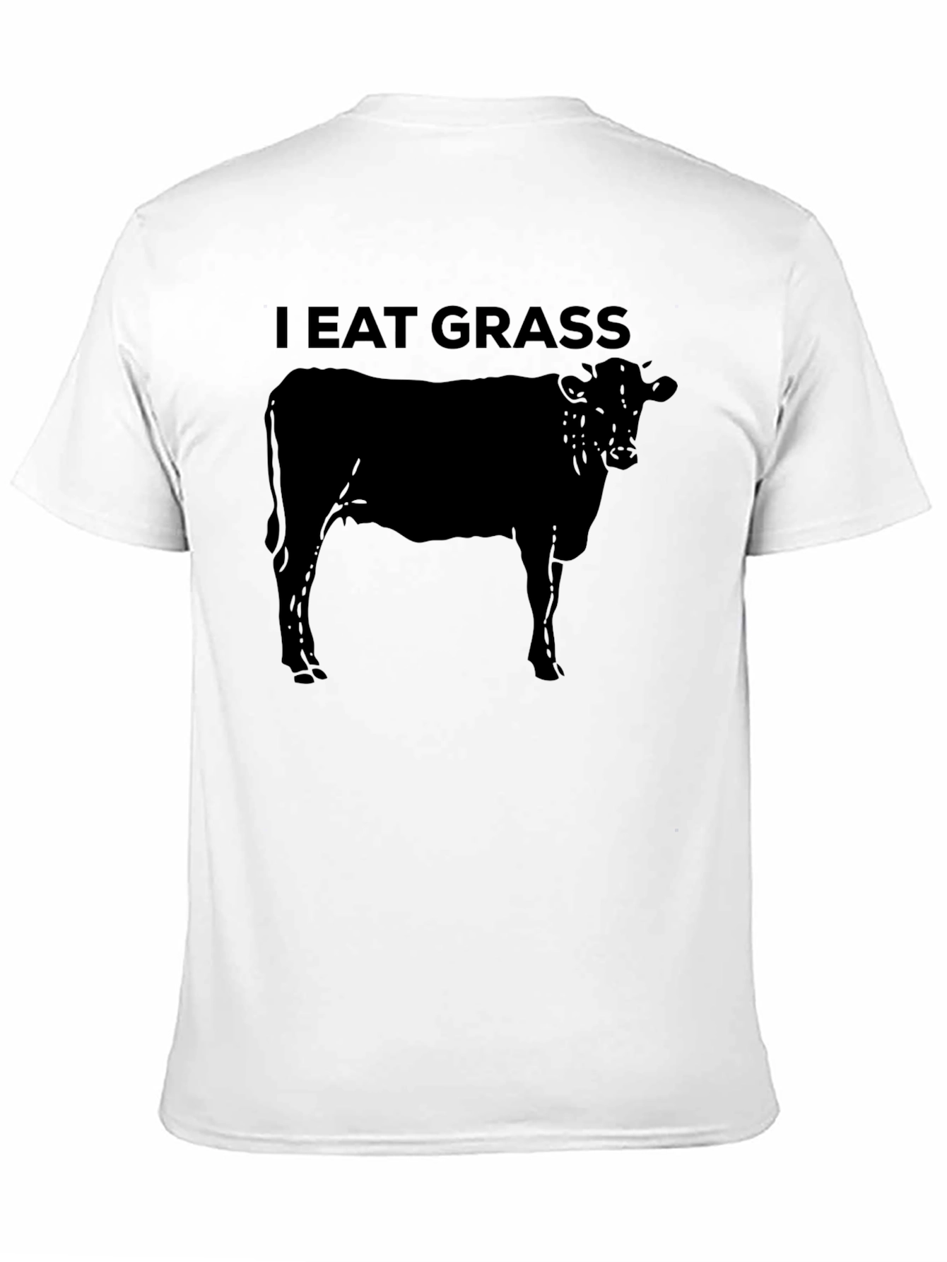 I Eat Grass Graphic T-Shirt - Cow Design