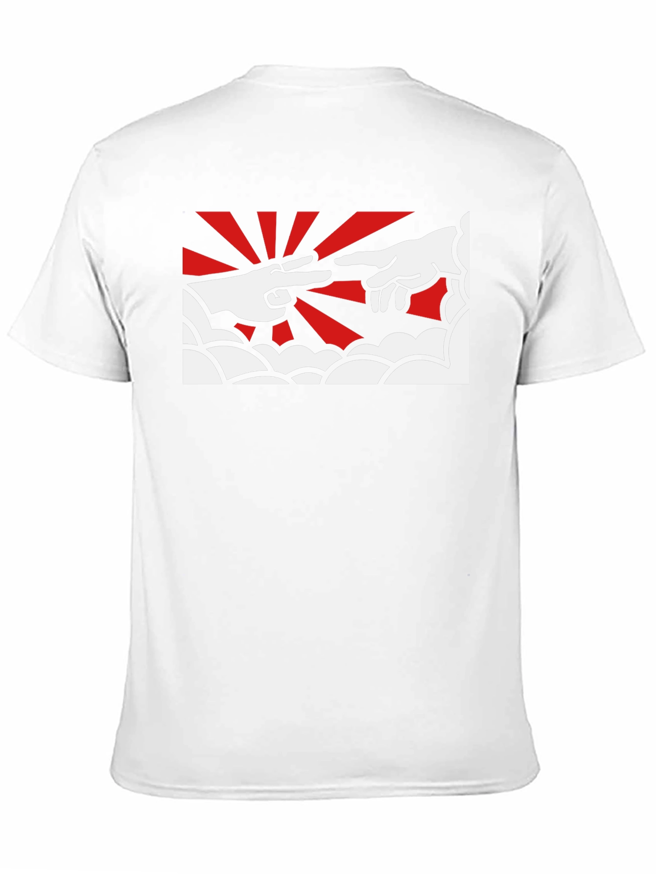Creation Hands Graphic Tee - Black Cotton T-Shirt