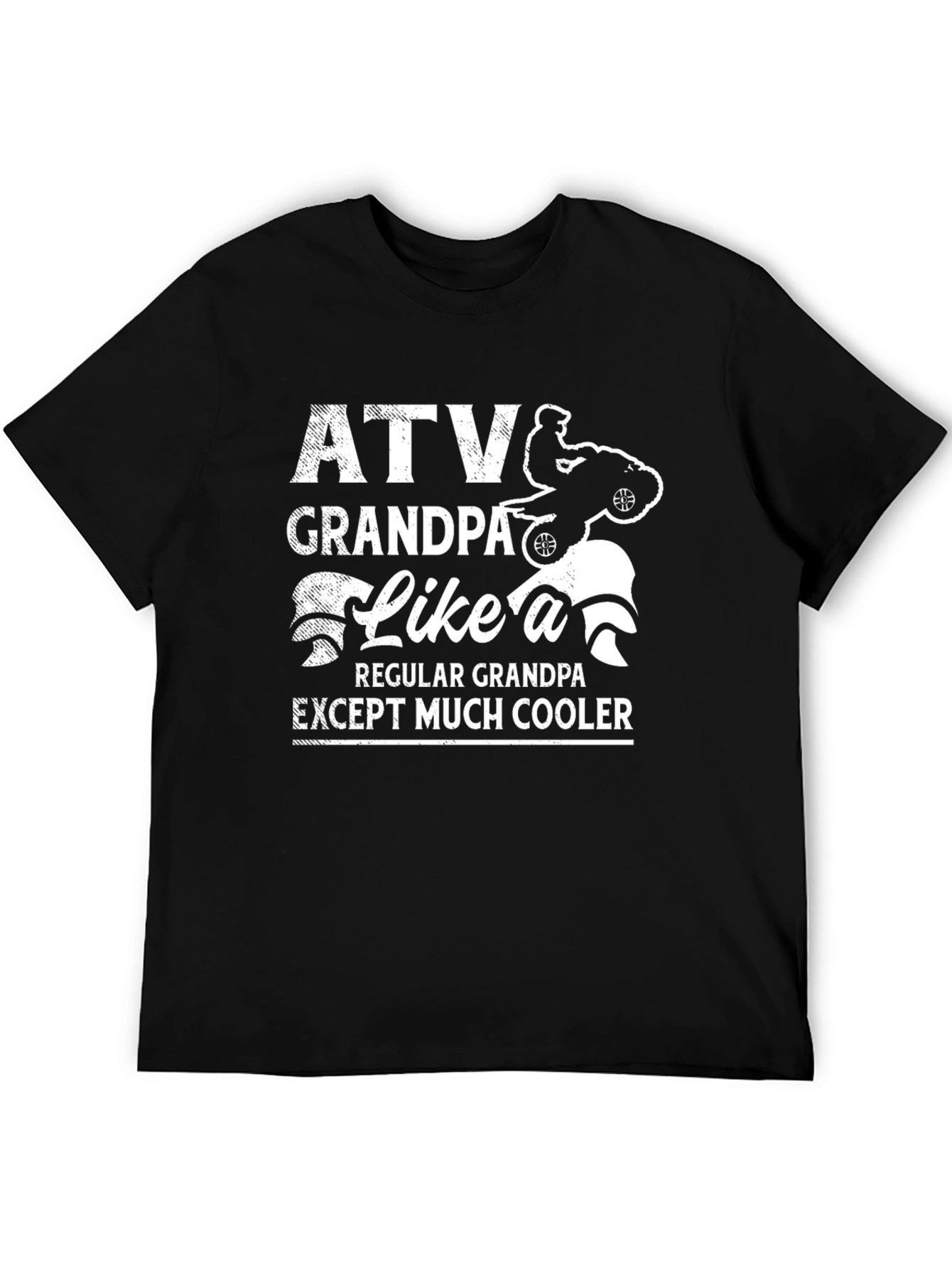 ATV Grandpa Graphic T-Shirt - Cool Grandpa Tee