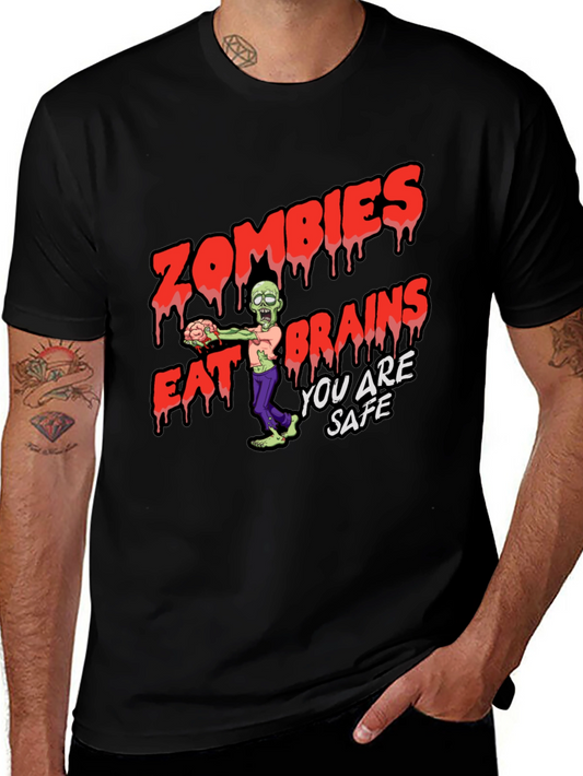 Zombies Eat Brains Graphic T-Shirt