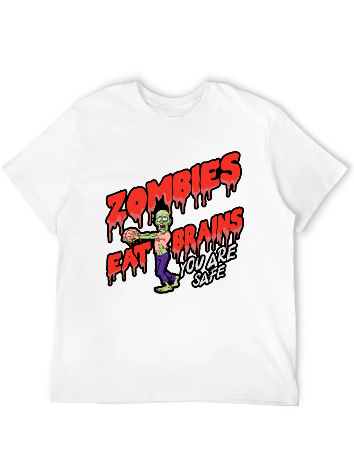 Zombies Eat Brains Graphic T-Shirt