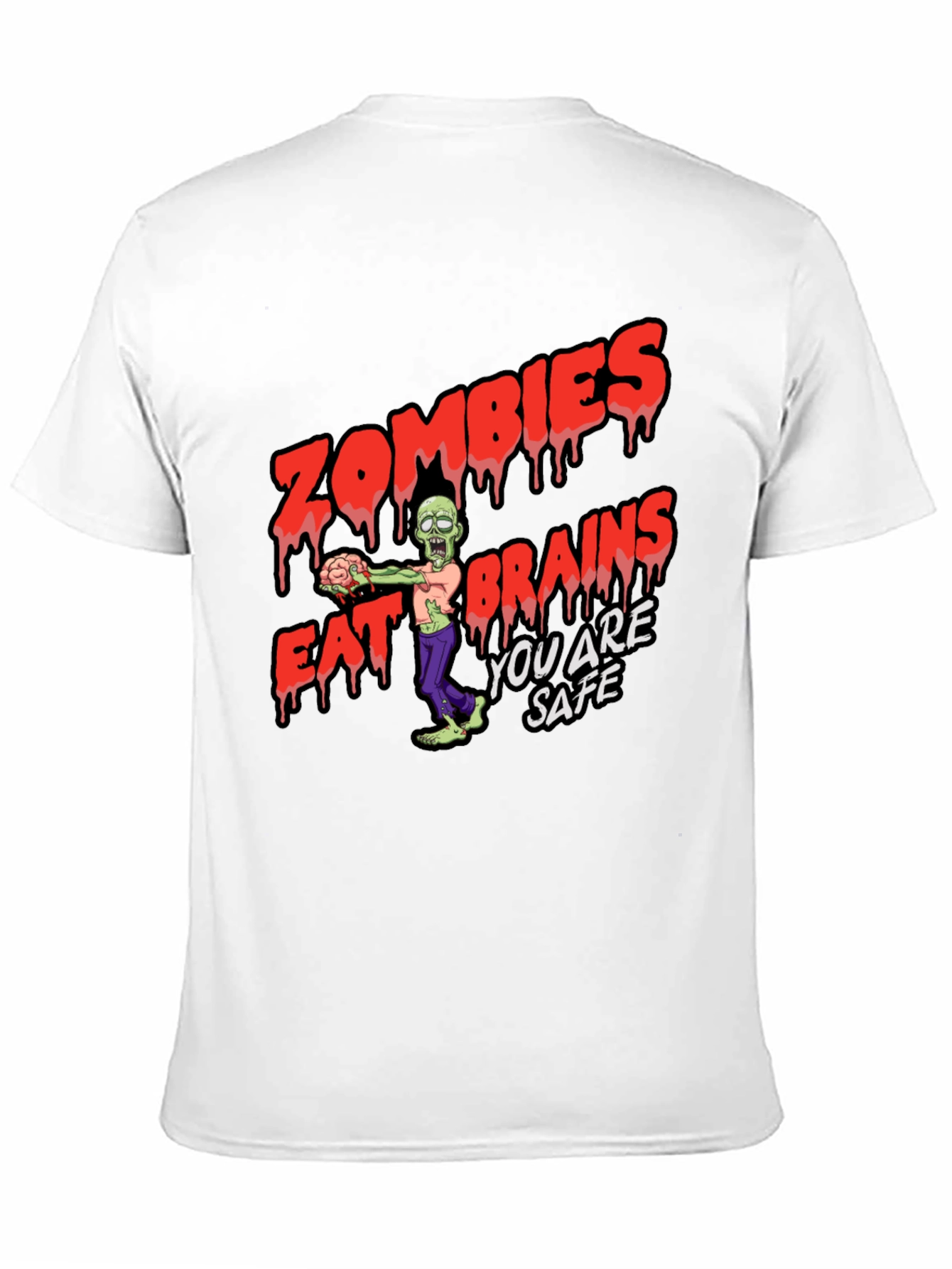 Zombies Eat Brains Graphic T-Shirt
