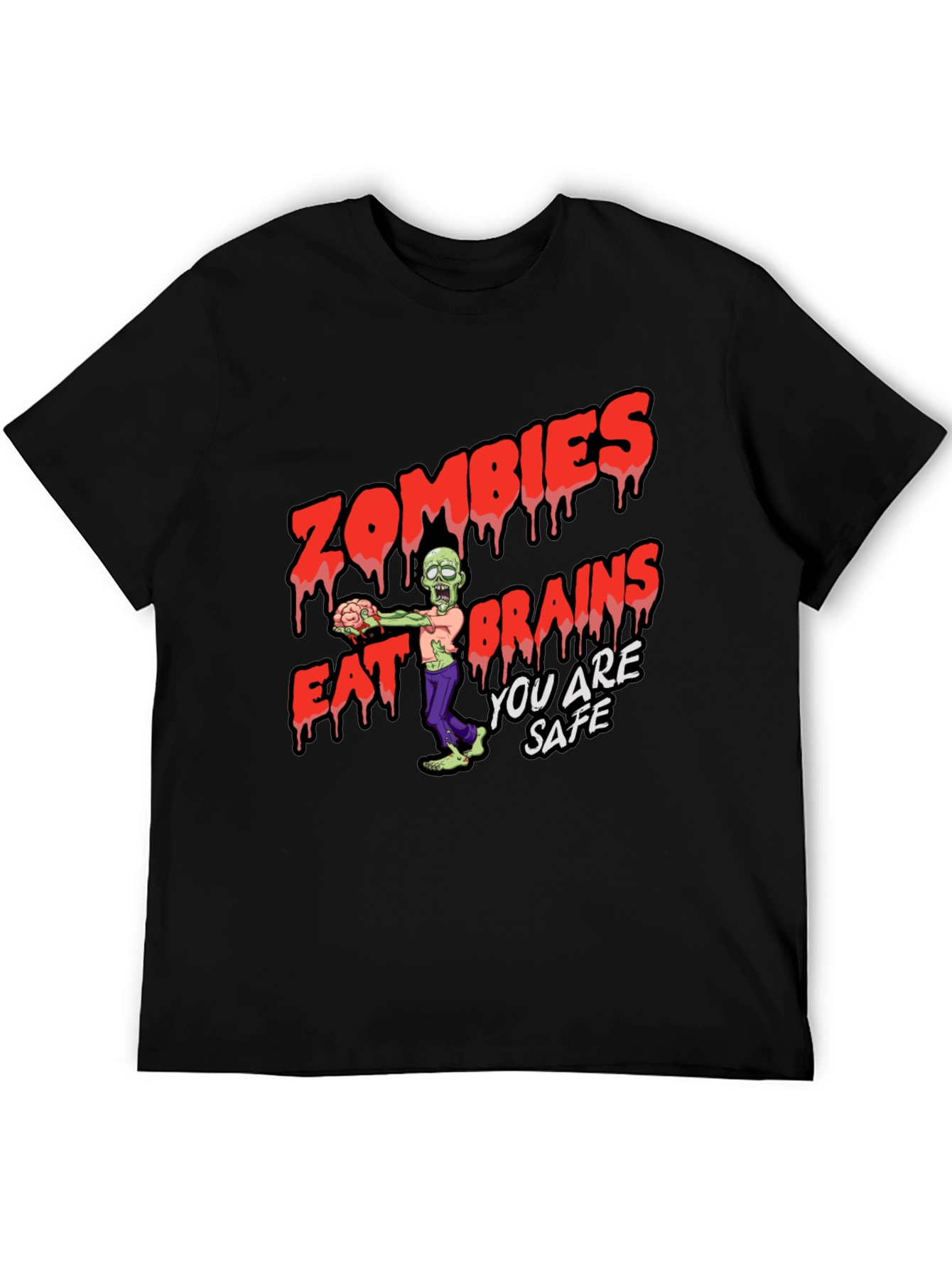 Zombies Eat Brains Graphic T-Shirt