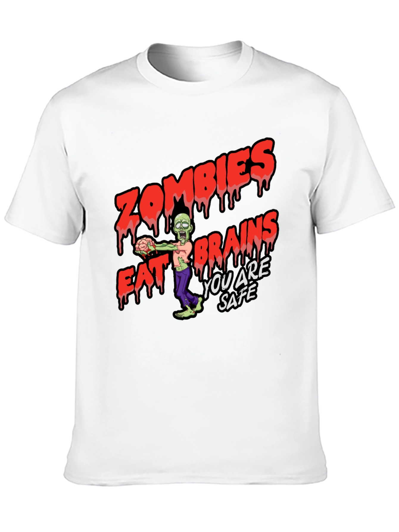 Zombies Eat Brains Graphic T-Shirt