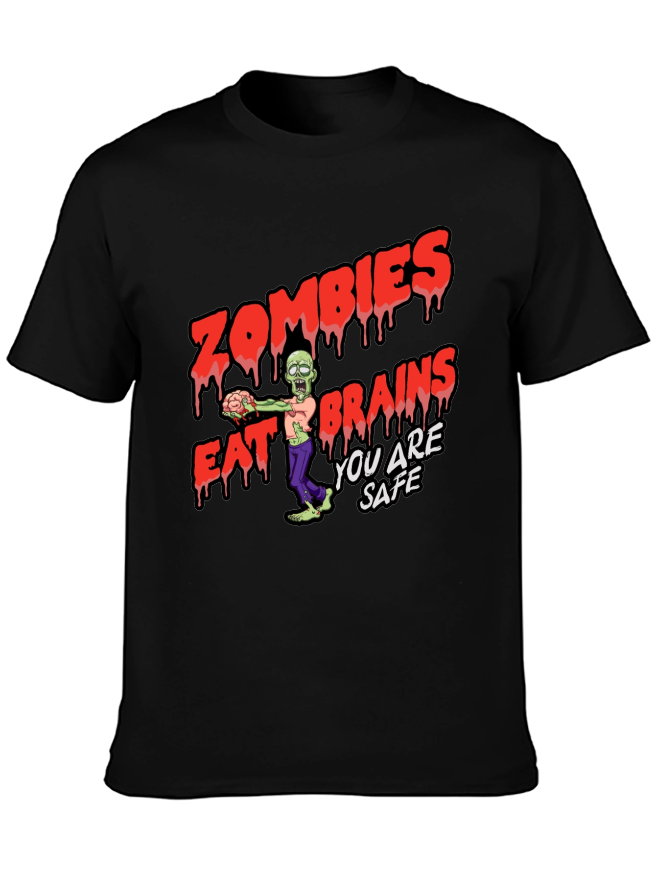 Zombies Eat Brains Graphic T-Shirt