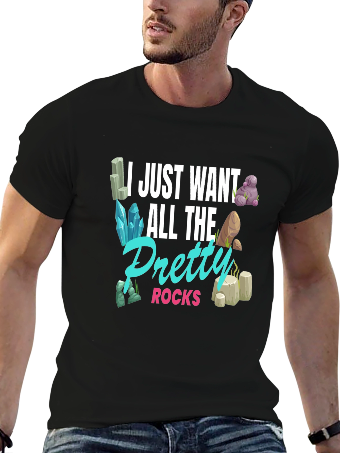 Pretty Rocks T-Shirt - Gem and Mineral Lover Gift