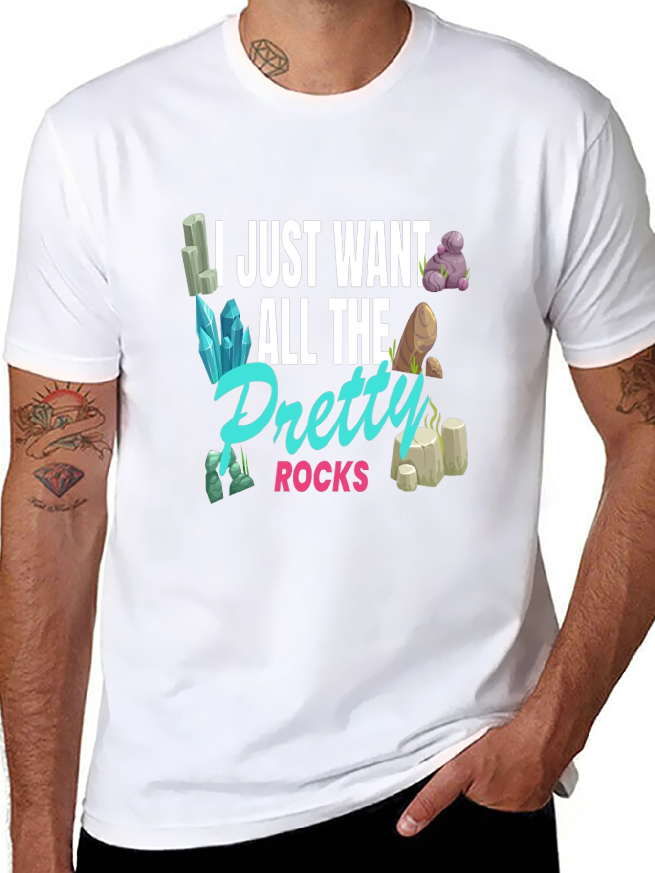 Pretty Rocks T-Shirt - Gem and Mineral Lover Gift