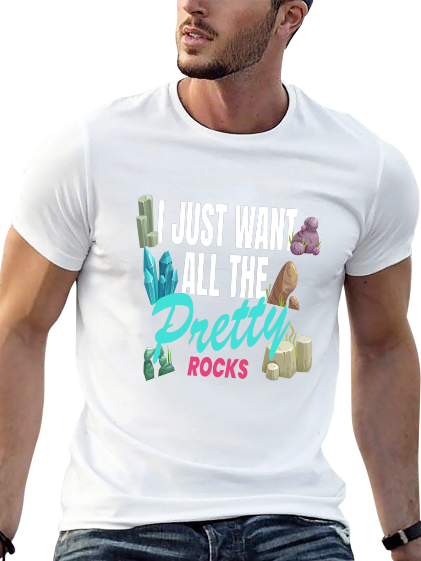Pretty Rocks T-Shirt - Gem and Mineral Lover Gift