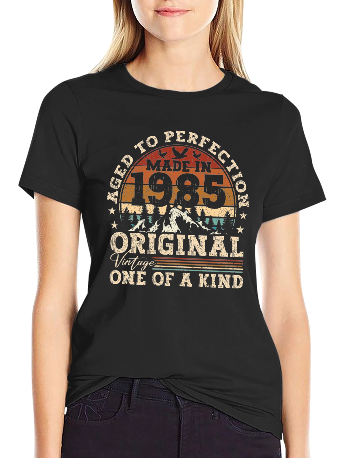 Aged To Perfection 1985 Graphic T-Shirt