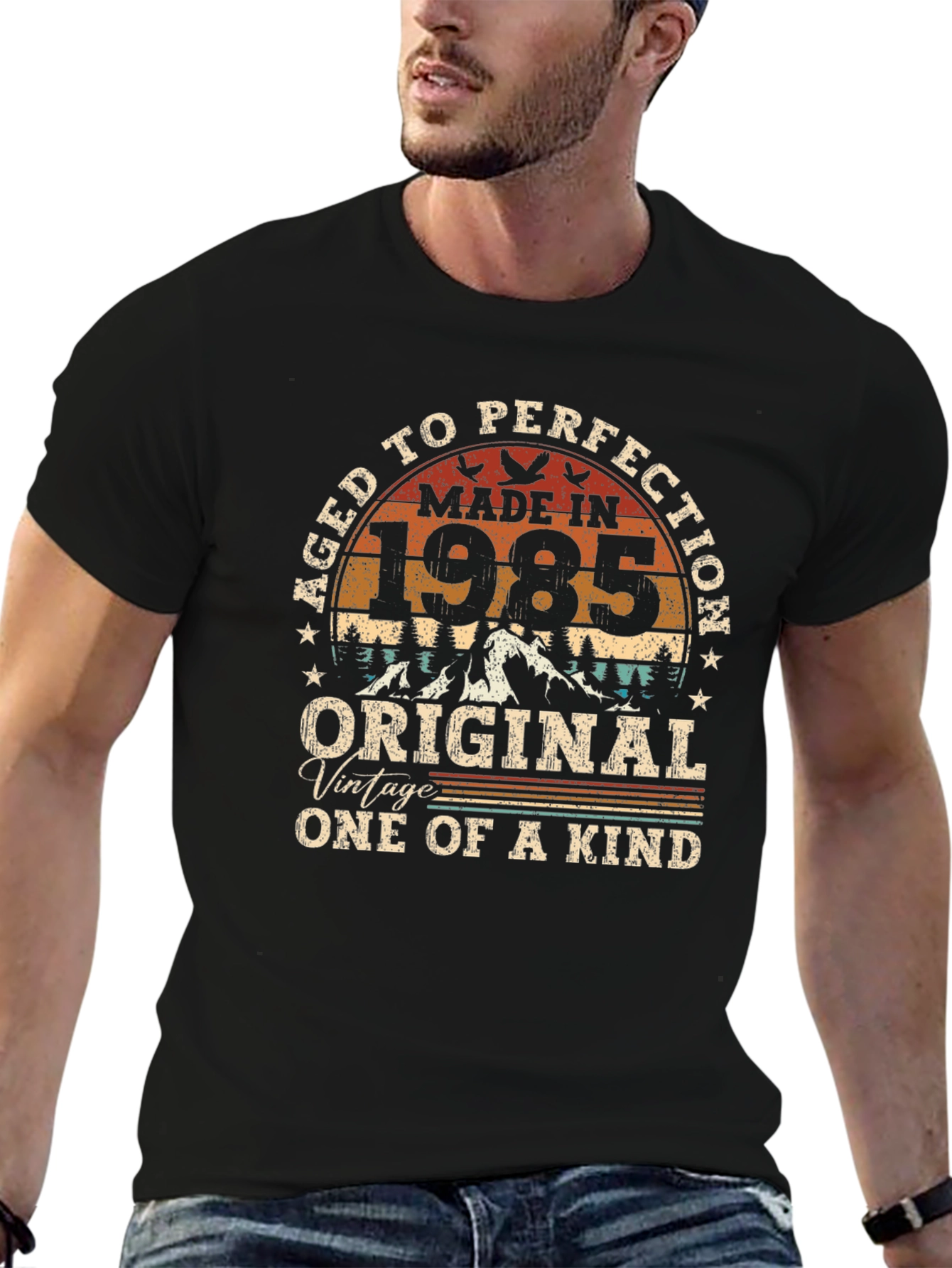 Aged To Perfection 1985 Graphic T-Shirt