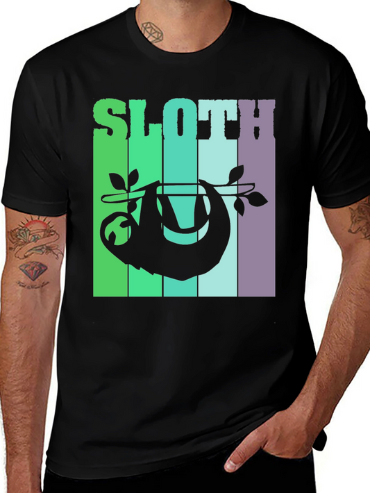 Sloth Graphic Tee - Relaxed Style