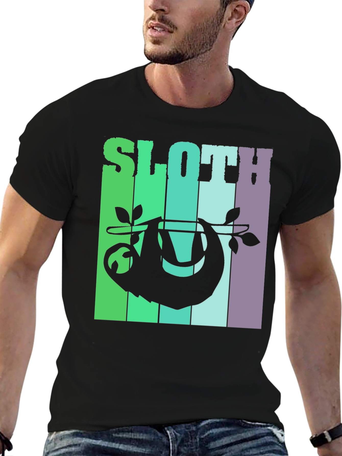 Sloth Graphic Tee - Relaxed Style