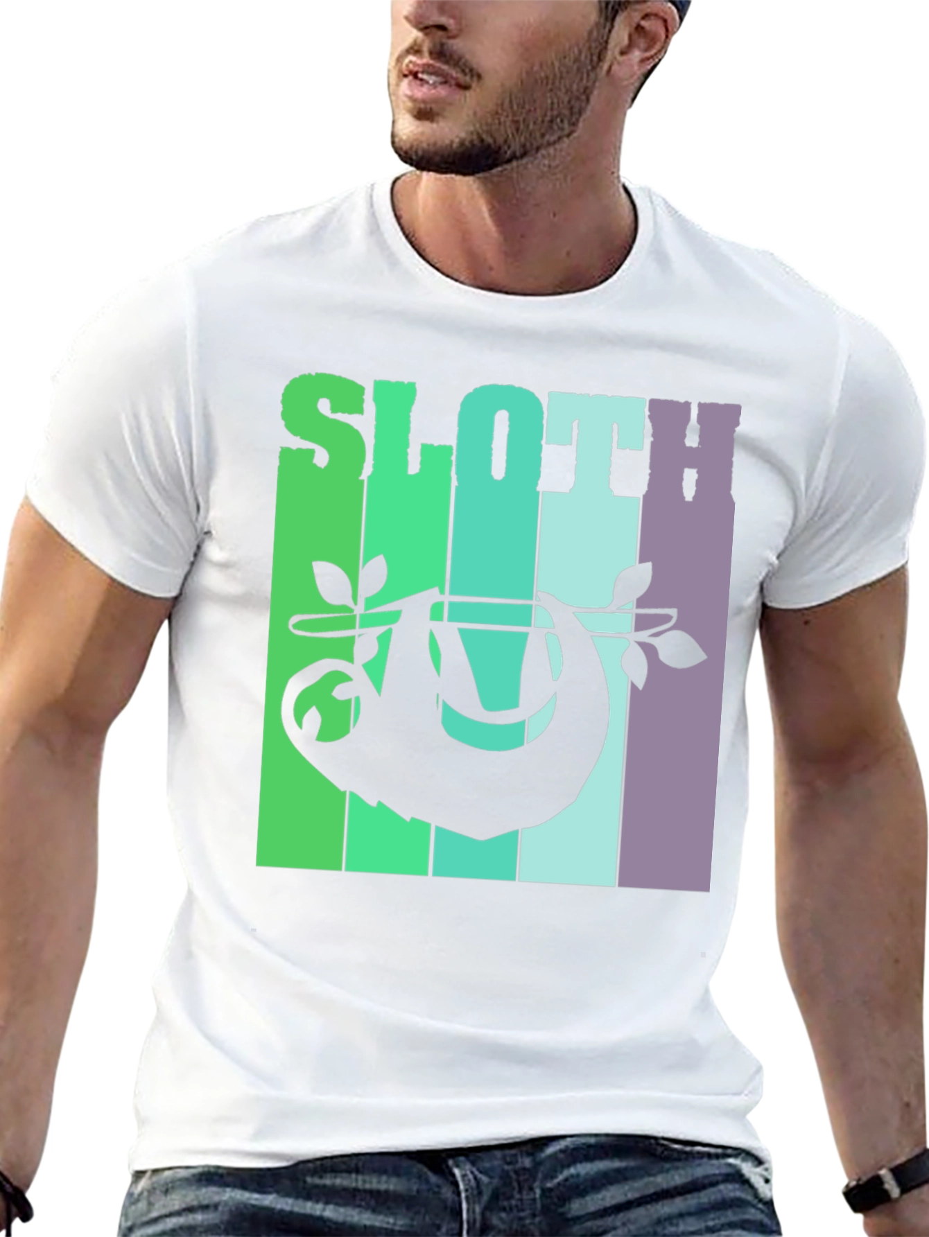 Sloth Graphic Tee - Relaxed Style