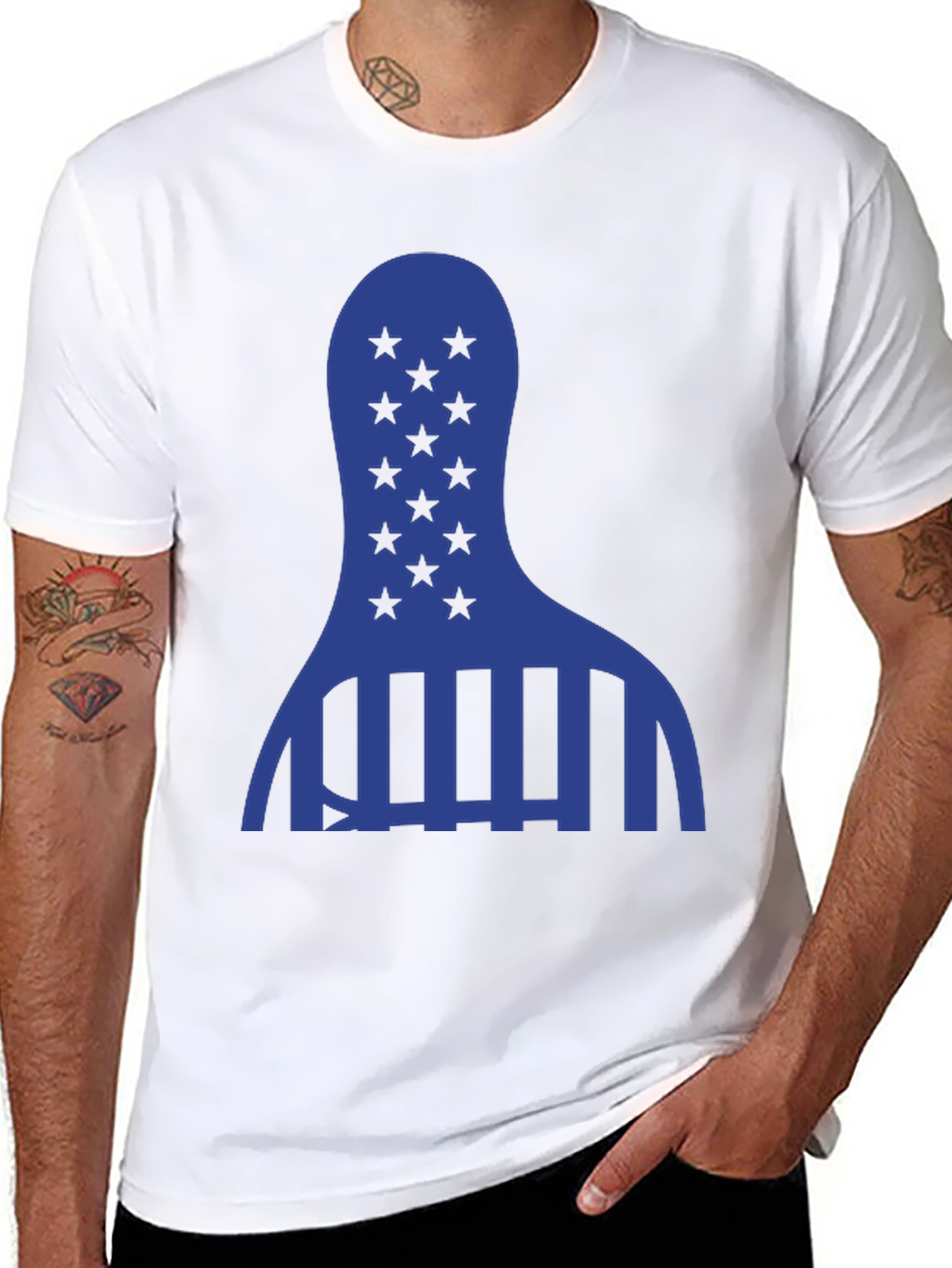 Stars and Stripes Graphic Tee - Patriotic Style