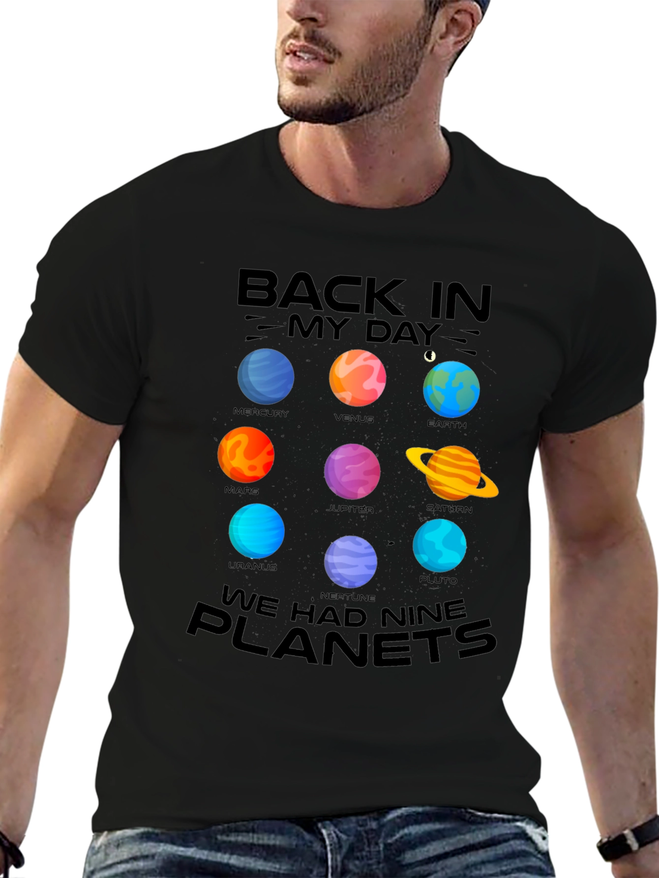 Back In My Day Nine Planets T-Shirt