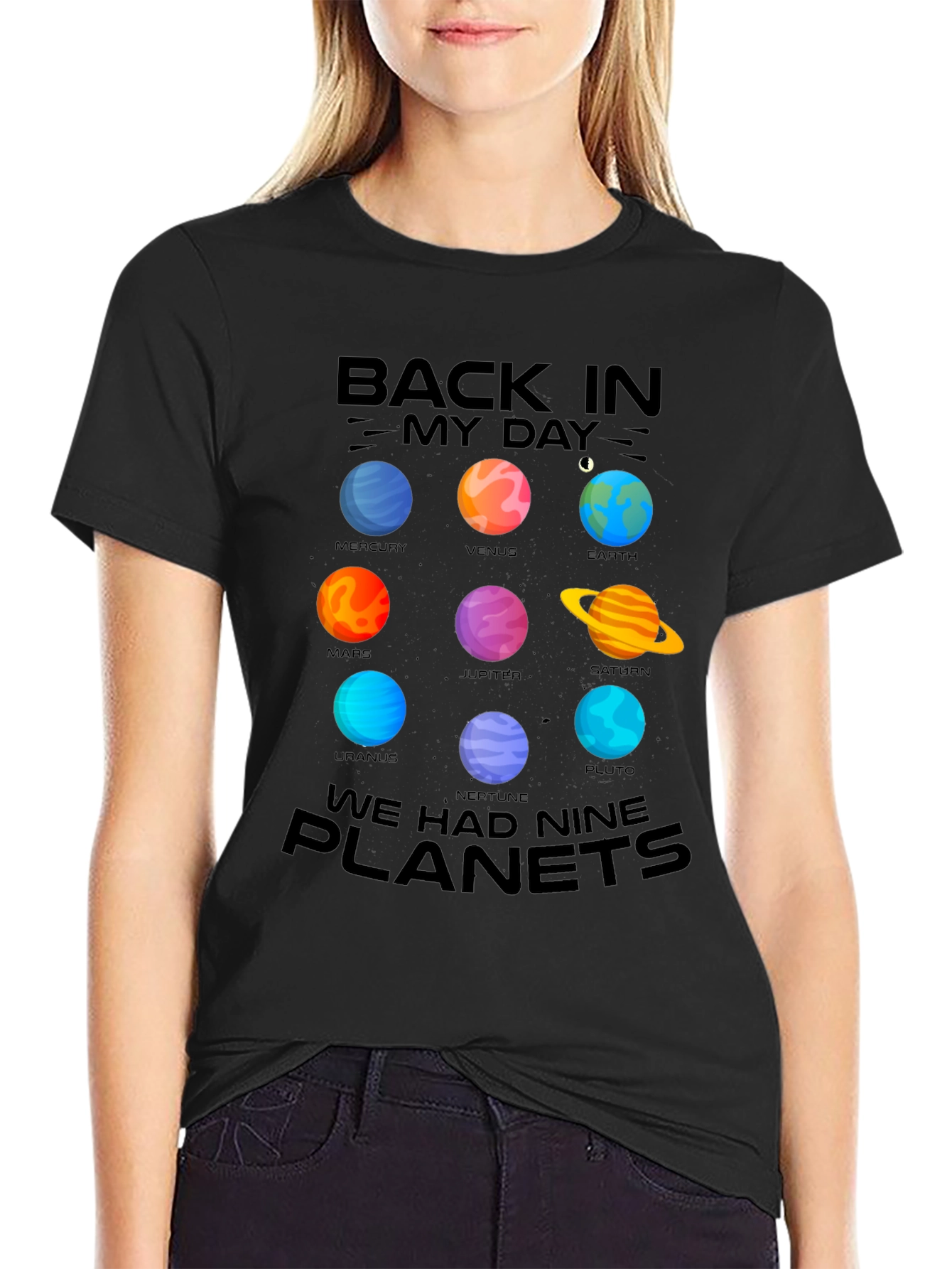 Back In My Day Nine Planets T-Shirt