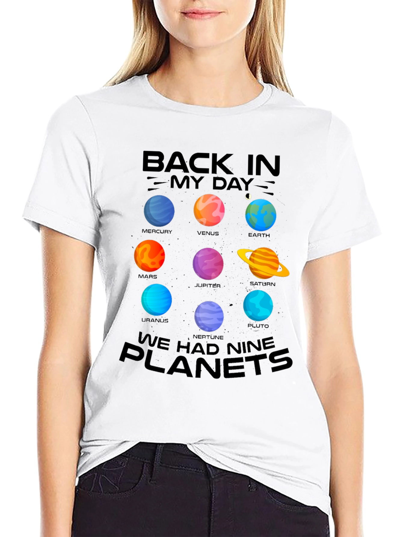 Back In My Day Nine Planets T-Shirt