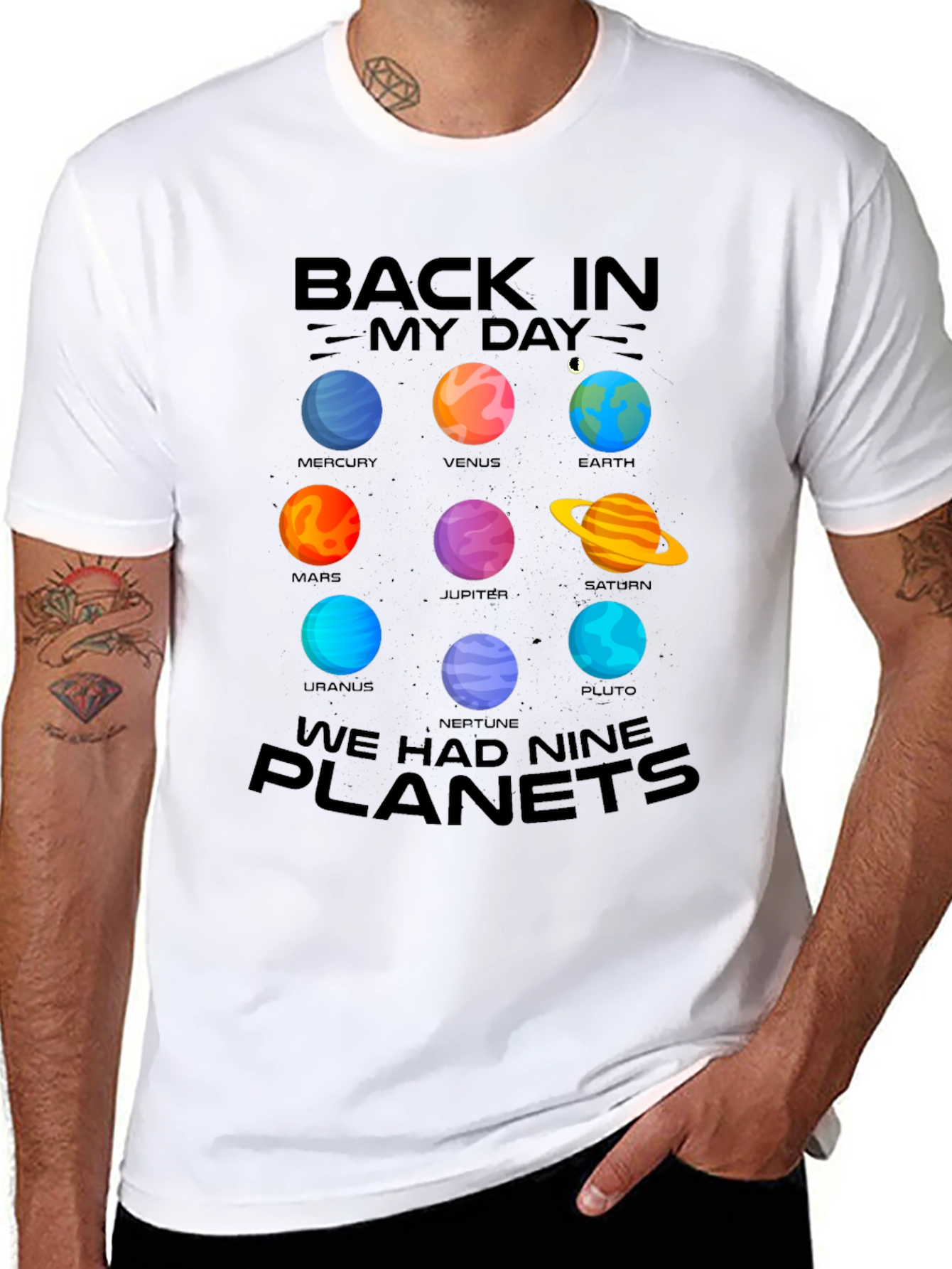 Back In My Day Nine Planets T-Shirt