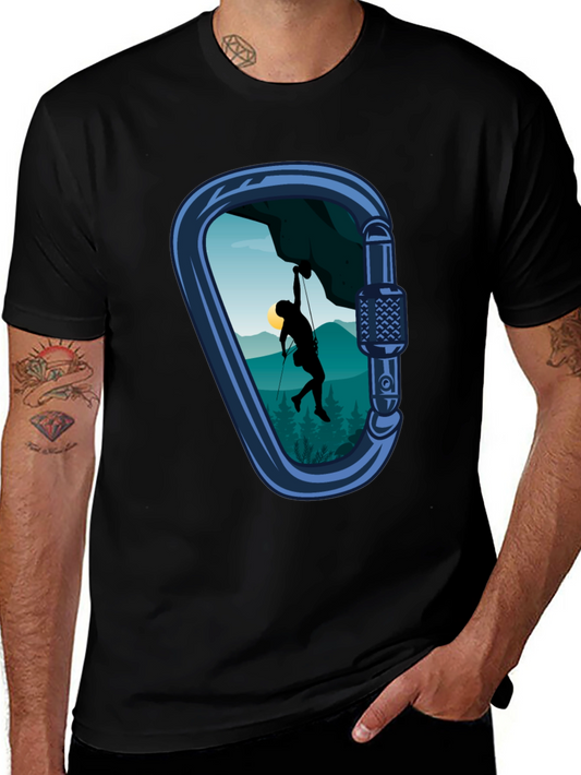 Climbing Carabiner Graphic Tee - Adventure Style
