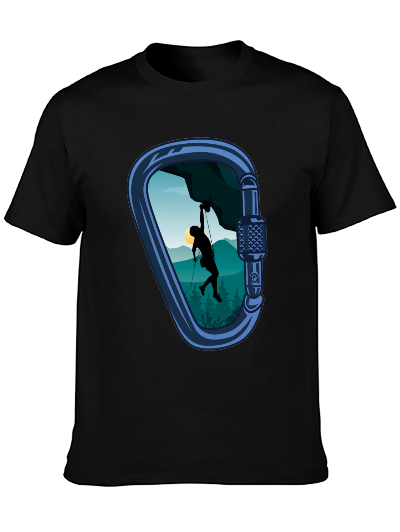 Climbing Carabiner Graphic Tee - Adventure Style