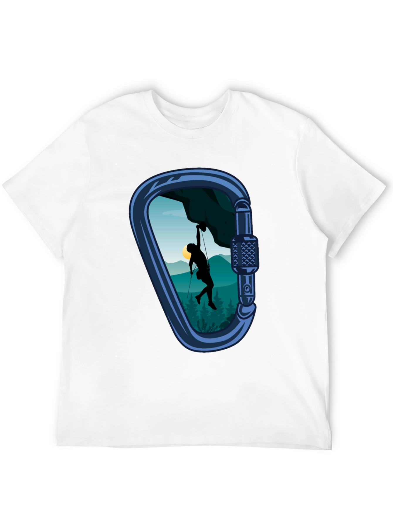 Climbing Carabiner Graphic Tee - Adventure Style