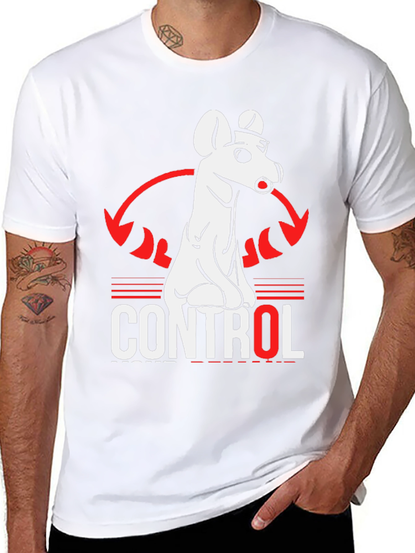 Control Dog Graphic T-Shirt