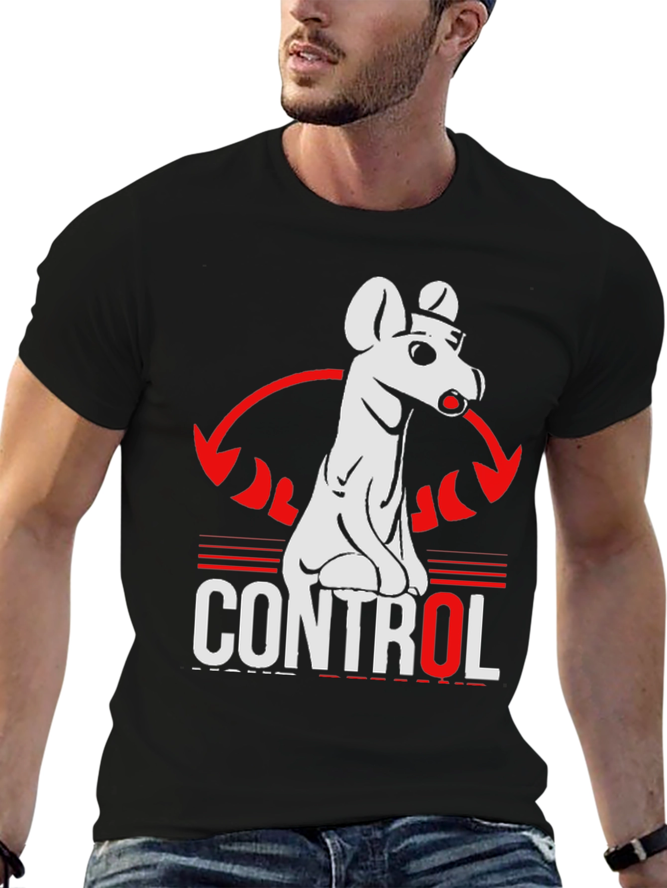 Control Dog Graphic T-Shirt