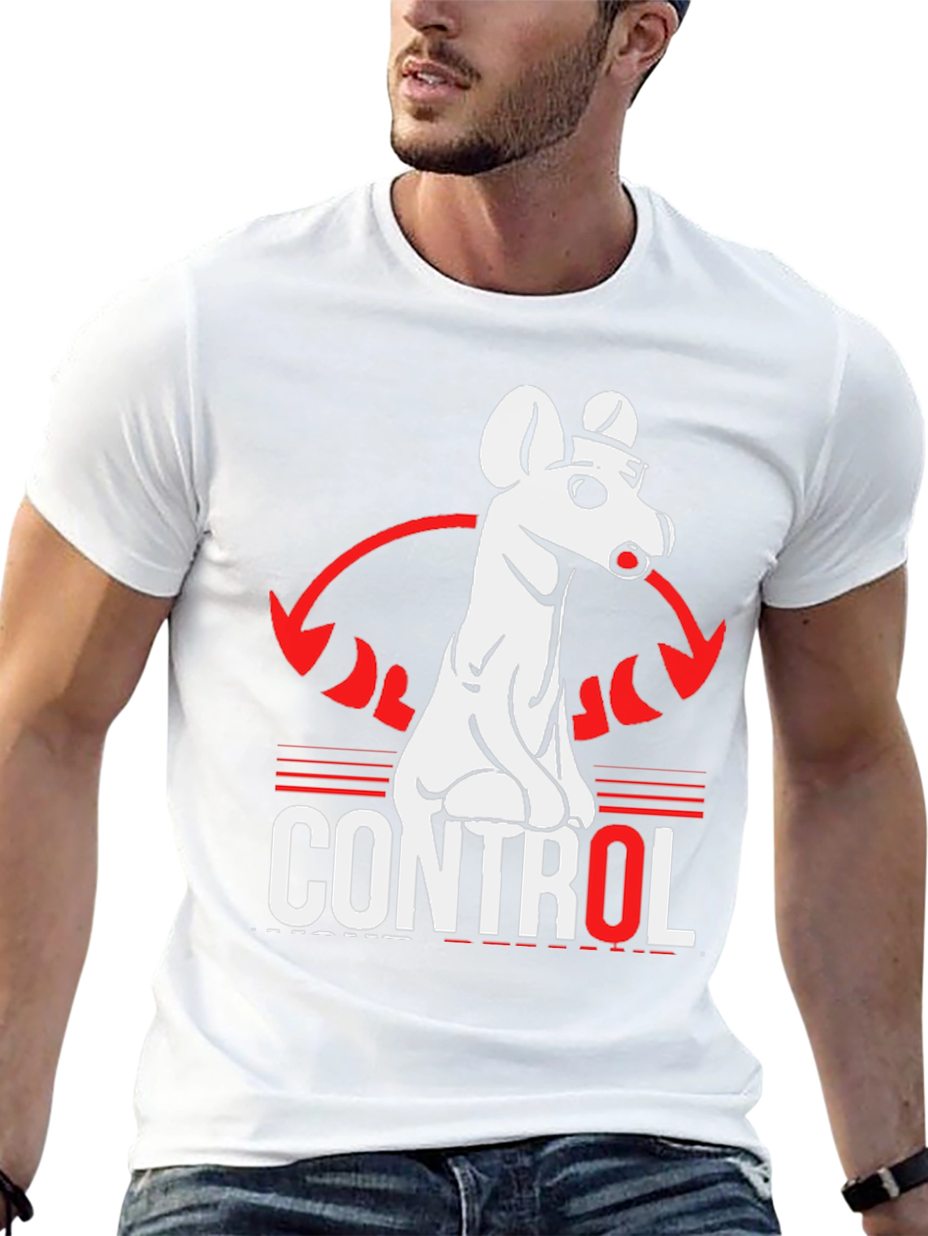 Control Dog Graphic T-Shirt