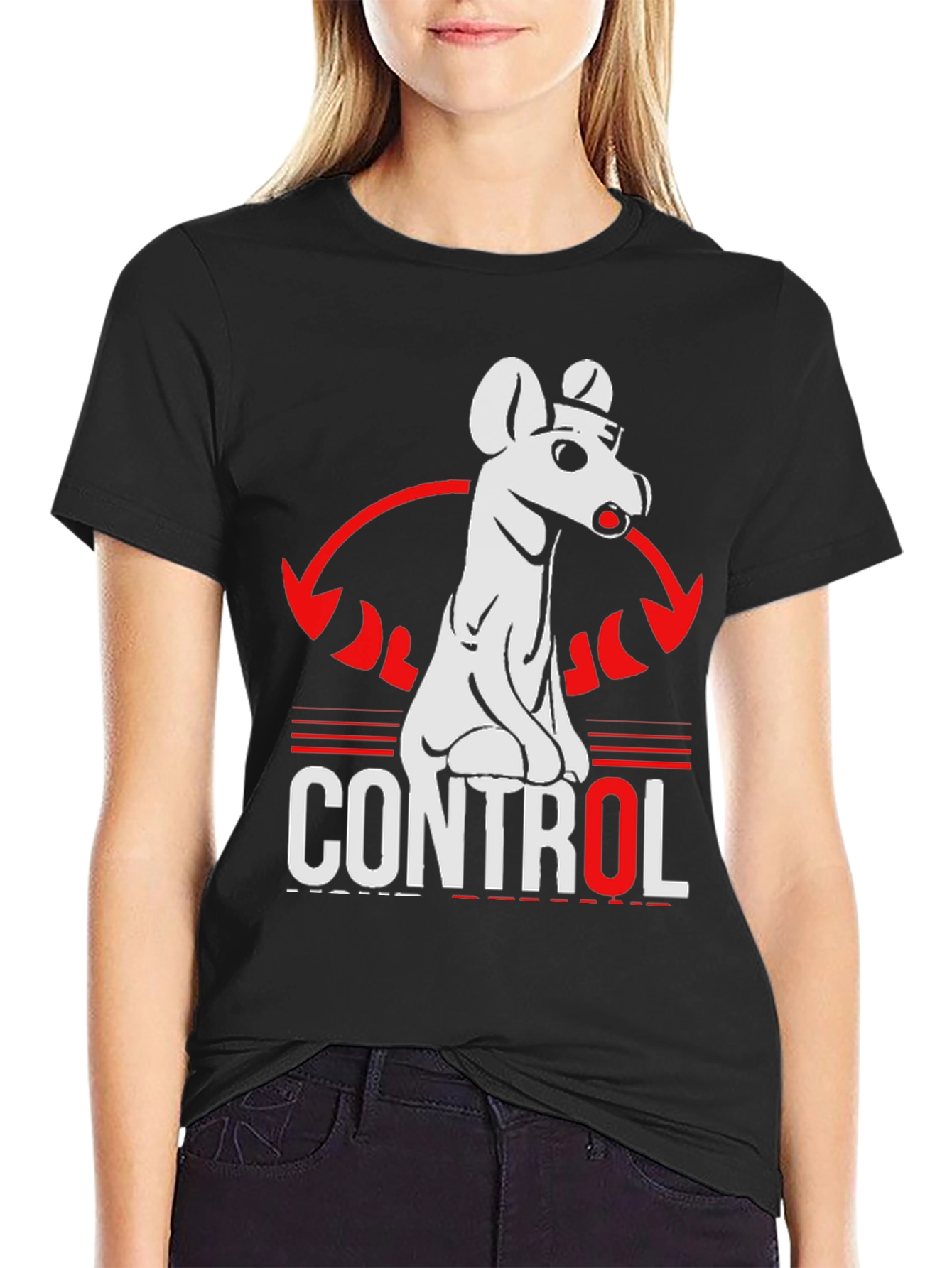 Control Dog Graphic T-Shirt