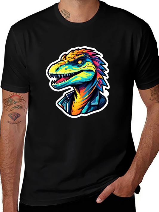 Cool Dino Graphic Tee - Black T-Shirt