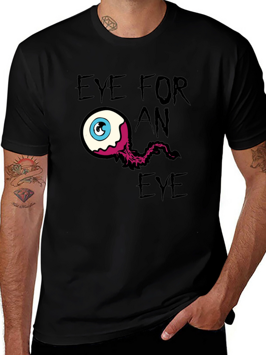 Eye for an Eye Graphic T-Shirt - Black Cotton Tee