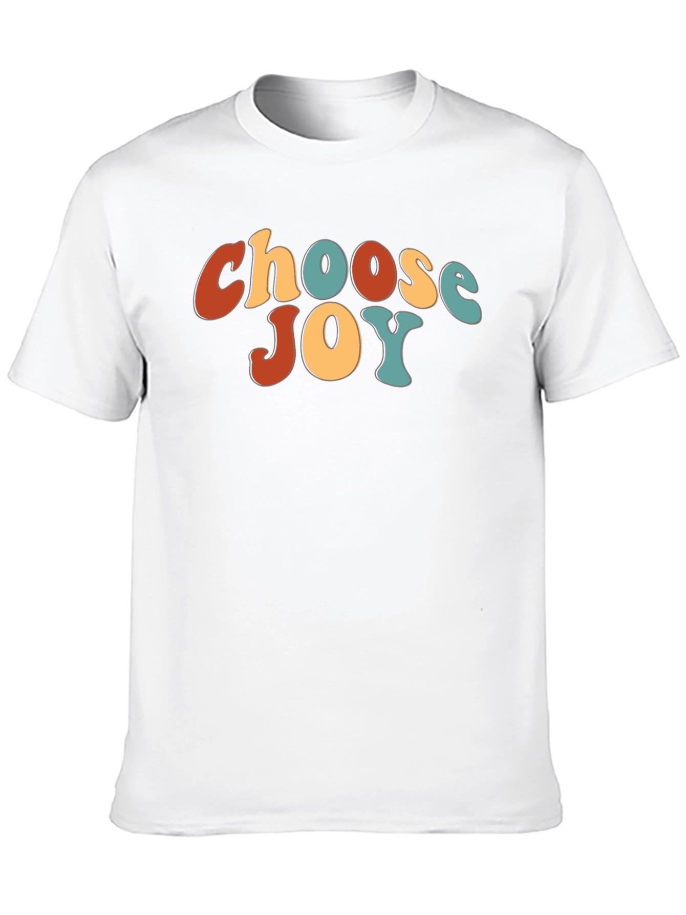 Choose Joy Retro Graphic Tee - Unisex Black T-Shirt