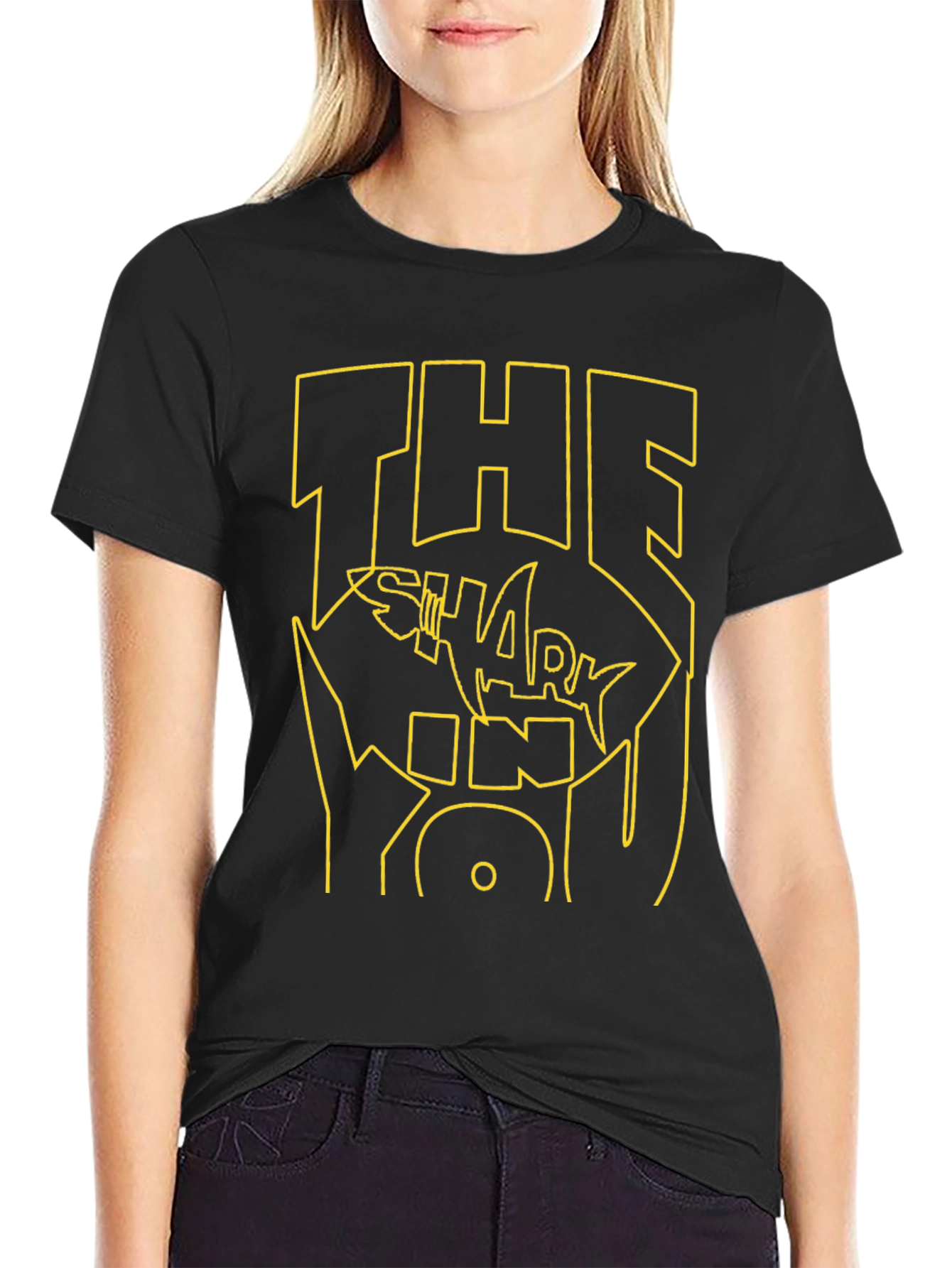 The Shark King Graphic Tee - Black T-Shirt