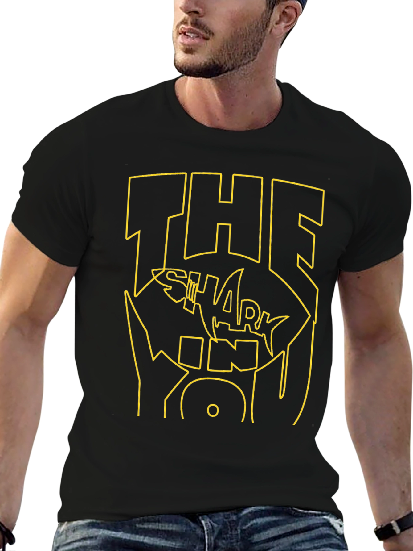 The Shark King Graphic Tee - Black T-Shirt