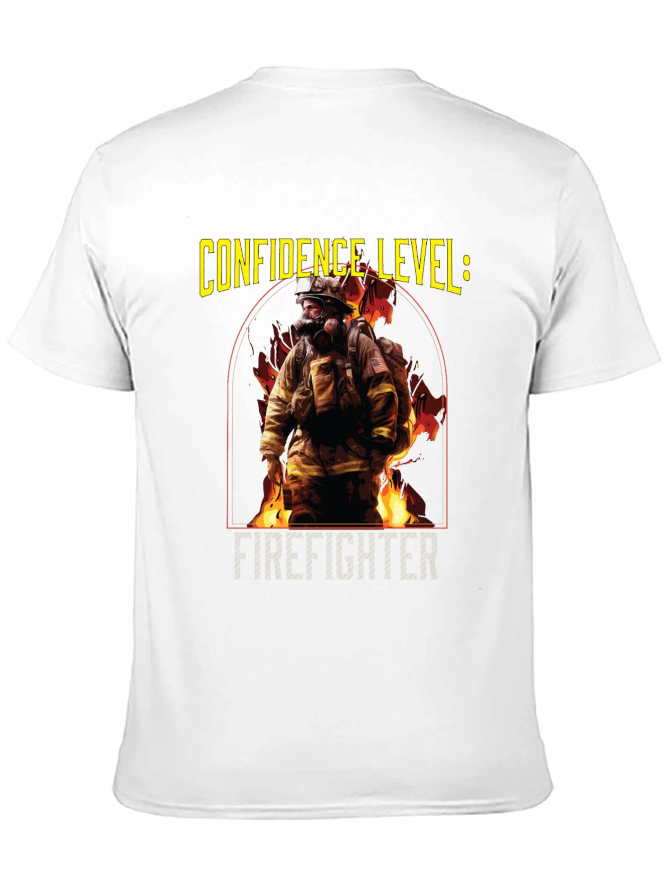 Confidence Level: Firefighter Black T-Shirt