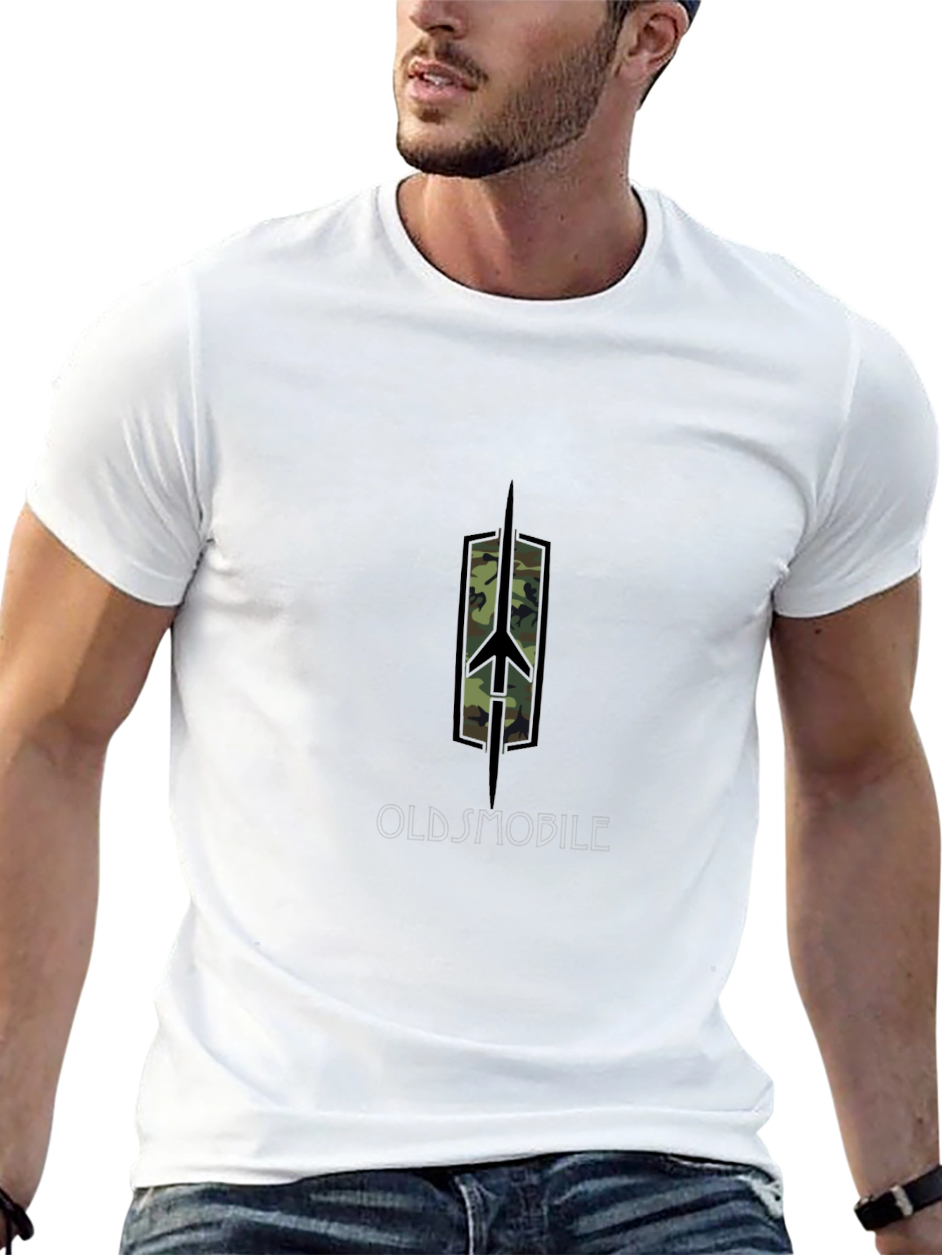 Oldsmobile Camo T-Shirt - Classic Car Graphic Tee