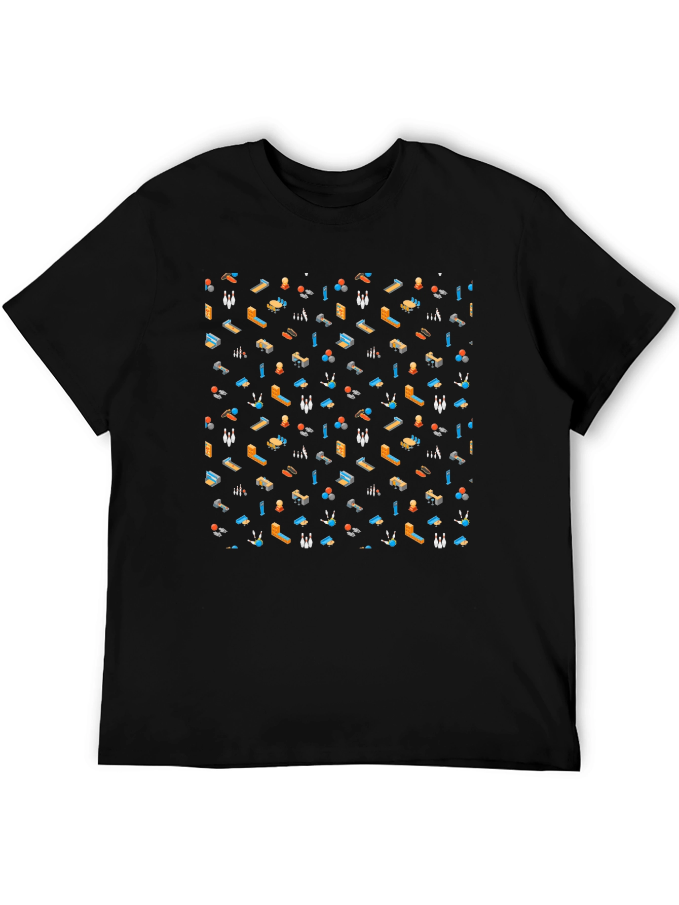Bowling Pattern T-Shirt - Fun & Unique Design