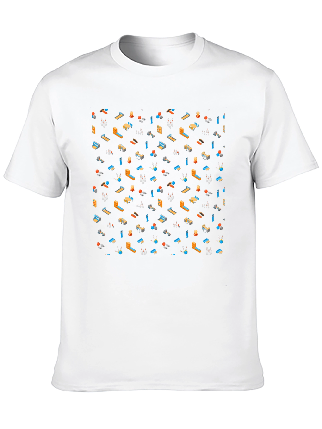 Bowling Pattern T-Shirt - Fun & Unique Design