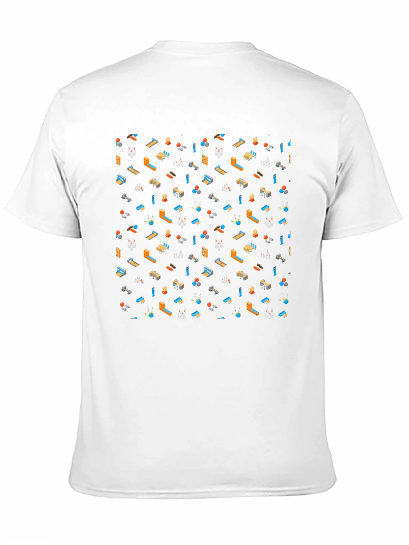 Bowling Pattern T-Shirt - Fun & Unique Design