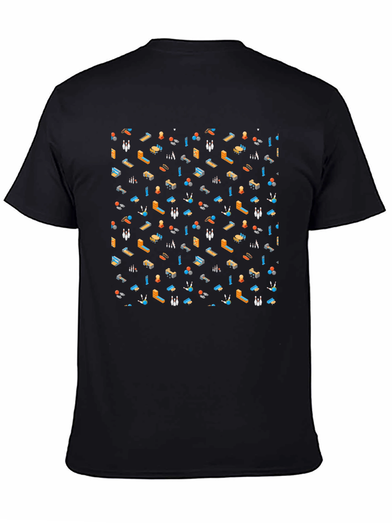 Bowling Pattern T-Shirt - Fun & Unique Design