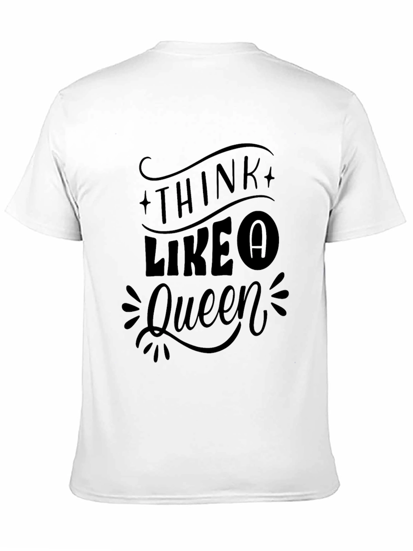 Think Like A Queen Graphic Tee - Black Unisex